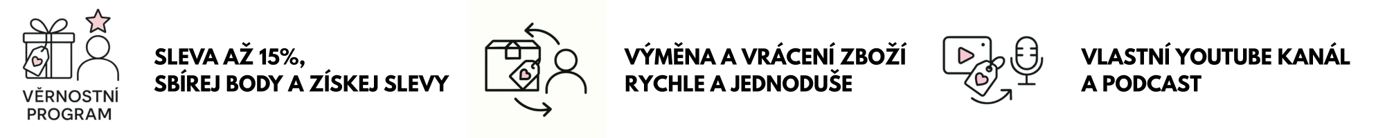 VÝHODY DARECEKNAMIRU